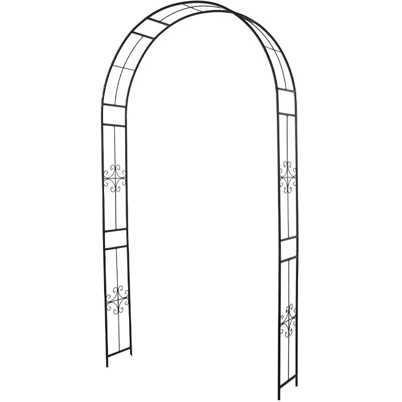 铁艺拱门爬藤架月季园艺户外攀爬室外花支架支撑庭院铁制藤架花架