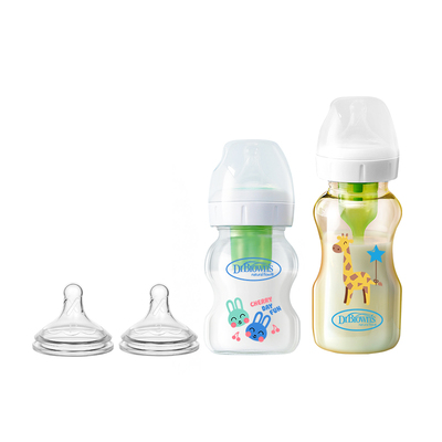 布朗博士防胀气奶瓶奶嘴4件套