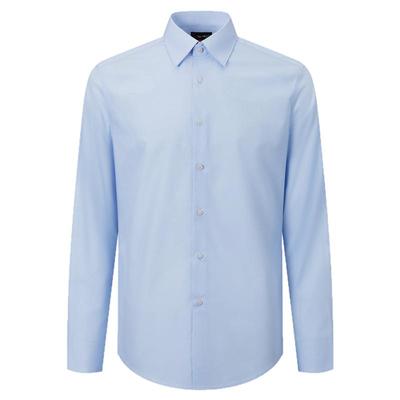 【易打理/抗皱】G2000男秋冬新款舒适亲肤平纹职业正装长袖衬衫.