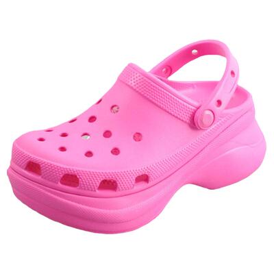 Crocs卡骆驰增高小鲸鱼洞洞凉鞋