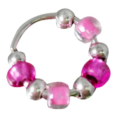 钛钢清新女彩珠diy耳圈耳圈