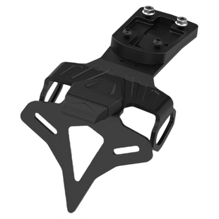 适用川崎ZX-6R摩托车改装短尾翼牌照架铝合金车牌框加厚固定支架