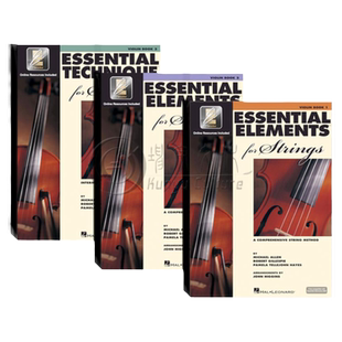 弦乐的基本要素 小提琴教材 附在线音乐 全套共一至三卷 海伦德原版乐谱书 Essential Elements for Strings with EEi Violin