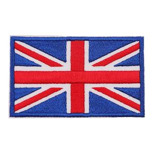 世界国旗背包装饰贴袖章肩章补丁贴德国刺绣贴美国国旗魔术贴大号