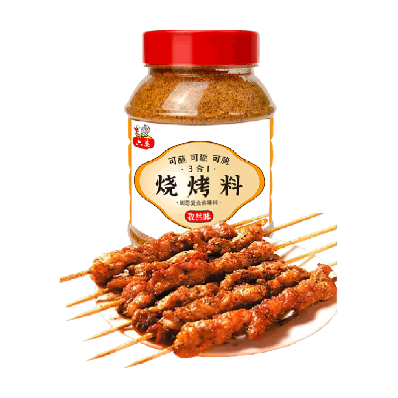 六婆烧烤调料孜然味三合一烤肉料撒料腌料蘸料多用料