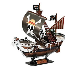 海贼王梅丽号金属拼装模型拼图3D立体手diy积木周边手办车载摆件