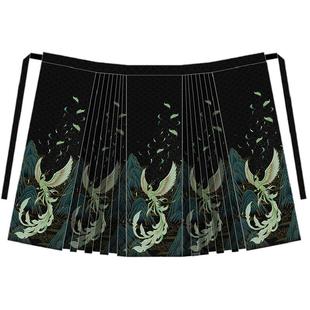 青鸾墨画原创明制汉服改良衬衫上衣仿妆花织金马面裙套装2025新款