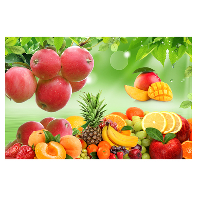 鲜果厨房防水防油墙面自粘装饰画