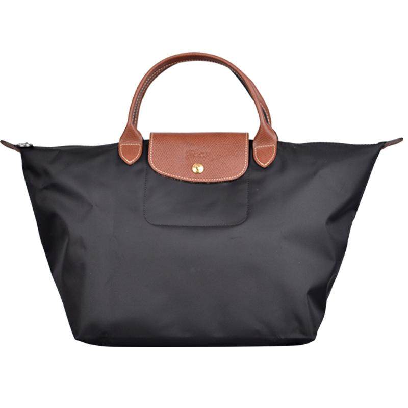 【自营】LONGCHAMP珑骧女包织物Le Pliage中号短柄饺子包L1623089