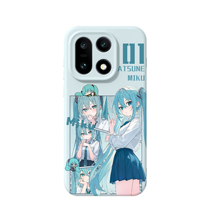 适用一加15手机壳初音未来1加15磁吸外壳oneplus13手机套1+13真液态硅胶oneplua亲肤13十五1加壳15全包13防摔