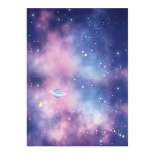 A4折纸星空彩纸星罗棋盘手工纸幼儿园儿童宇宙多种图案星球卡通长方形单面单色印花纸学生飞机叠纸专用打印纸
