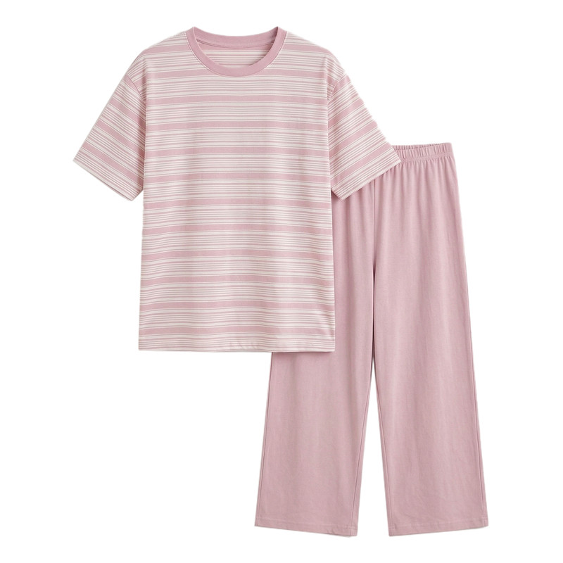 康妮雅纯棉女夏短袖家居服套装