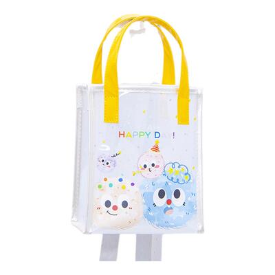 透明手提袋新款卡通儿童节礼物袋