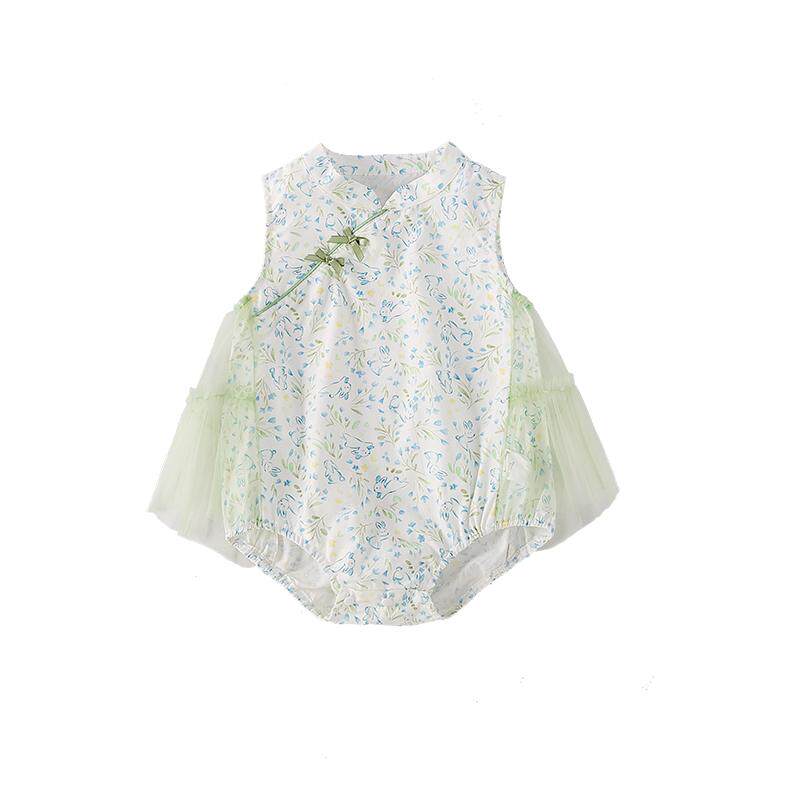 jellybaby女童夏季新中式爬服