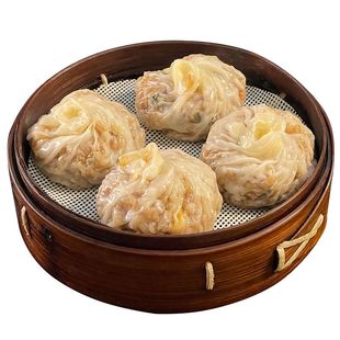 苏式手工纸皮烧麦芝士咸蛋黄速食速冻懒人早餐半成品薄皮糯米烧卖