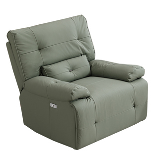 头等太空舱客厅懒人可摇可睡躺电动轻奢多功能猫爪皮休闲单人沙发