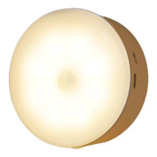 智能人体自动感应小夜灯充电夜间人来即亮楼道灯楼梯入户2024新款