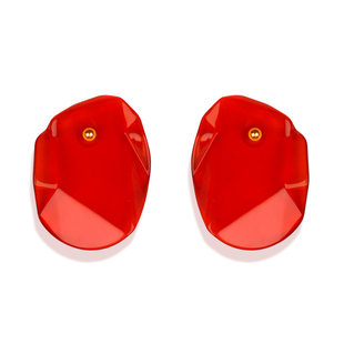 【王菲春晚同系耳环】朗睦原创新年红色虾片耳环3d工艺胸针耳饰女