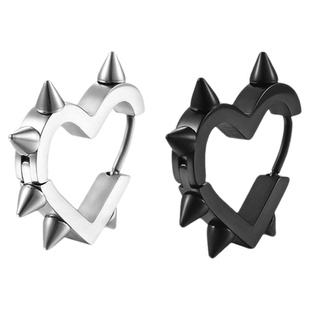 钛研社｜316L钛钢医用型爱心铆钉尖锥桃心型养耳洞耳环防发炎耳钉