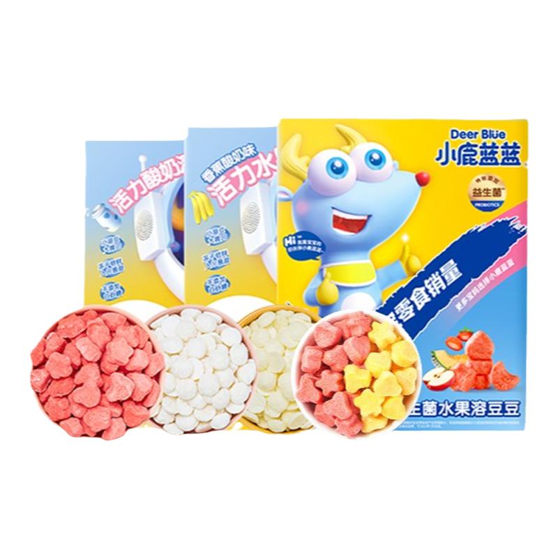 小鹿蓝蓝益生菌酸奶溶豆豆水果味