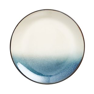 玉泉挪威海岸陶瓷平盘菜盘鱼盘方盘高级感创意釉下彩餐具盘子家用