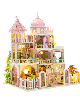 别墅梦幻城堡手工制作diy小屋