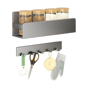 磁吸配件厨房置物架洞洞板免打孔调料壁挂遮挡罩调味料刀架收纳架