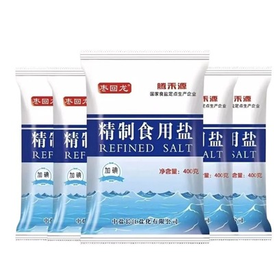 加碘盐无碘盐囤货一整箱400g50袋