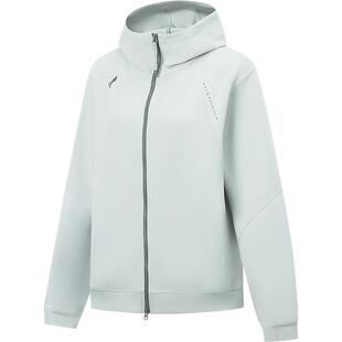 李宁丝丝轻柔卫衣女款冬季新款针织女装上衣拉链遛弯运动外套