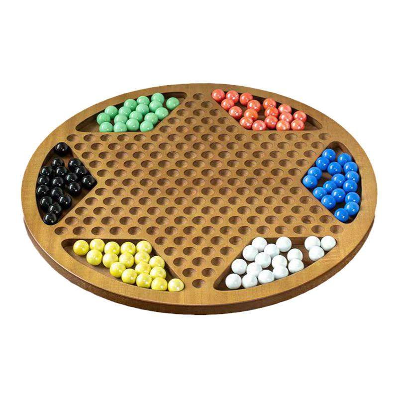 大号弹珠跳棋玻璃珠儿童益智成人跳棋
