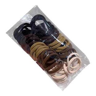 60根发圈头绳素圈经久耐用皮筋ins风高颜值马尾简约气质不伤发