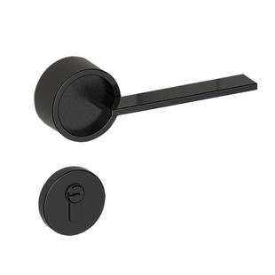 tata木门尼克锁具极简轻奢静音磁吸门锁黑色美式卧室内房门锁把手