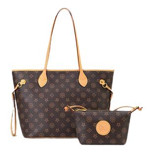 达芙妮Daphne经典印花百搭腋下手提单肩大容量托特包DFN10333