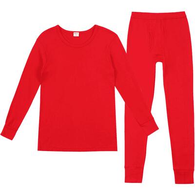 大红色本命年男女士蛇年保暖内衣