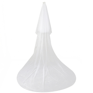 韩式新款多层蓬蓬拖地面纱头饰头纱3米超长新娘婚纱小拖尾主头纱