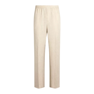 Suitsupply浅棕色亚麻长裤