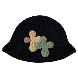 NB B丨C*H系  毛绣艺术贴片毛绣毛线  秋冬保暖 深帽顶百搭渔夫帽