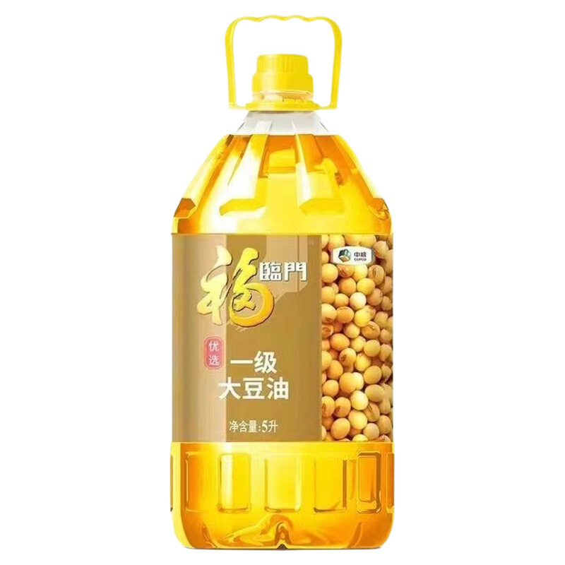 食用油福临门优选一级大豆油5L/瓶炒菜家用中粮出品烹饪转基因