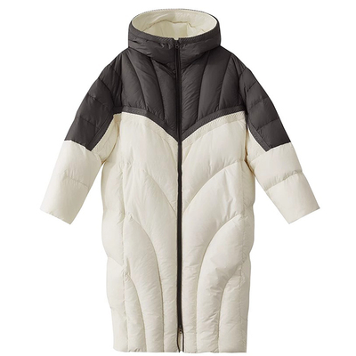 时尚吸睛轻盈保暖撞色拼接羽绒服