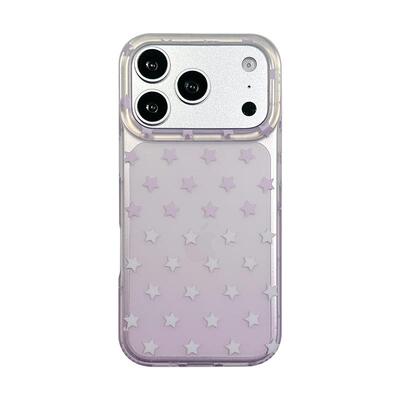 适用于iPhone简约星星磨砂手机壳