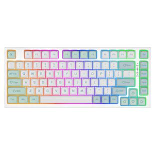 KEYCOOL/凯酷Y75无线三模机械键盘粉轴蓝牙2.4G办公打字游戏RGB灯