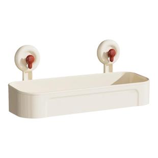 吸盘浴室置物架免打孔厕所洗手台壁挂墙上架子卫生间洗漱台收纳筐