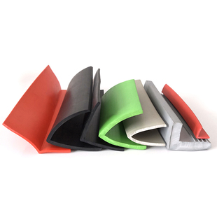 L型V型耐高温硅胶密封条20*20mm发泡海绵条烘烤箱防撞减震条装饰