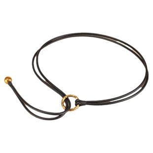 柔软真皮细腰带女羊皮打结小皮带装饰黑色配裙子大衣优雅皮绳腰封