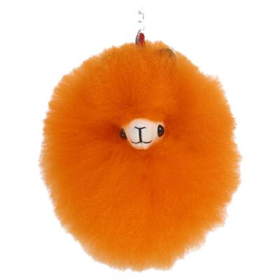 秘鲁羊驼柔软钥匙扣挂件