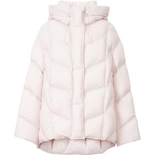 【会员专享】红袖2025冬新款女装「PengPeng」绒连帽抽绳羽绒服