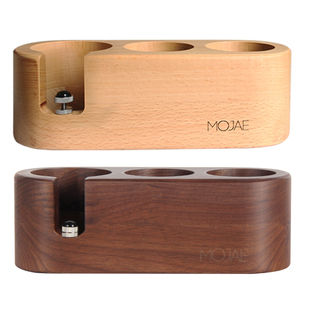 实木质咖啡压粉座填压底座意式咖啡机手柄支撑架压粉器粉锤收纳垫