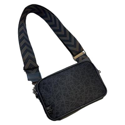 三盒子单肩斜挎包pu日韩户外男包