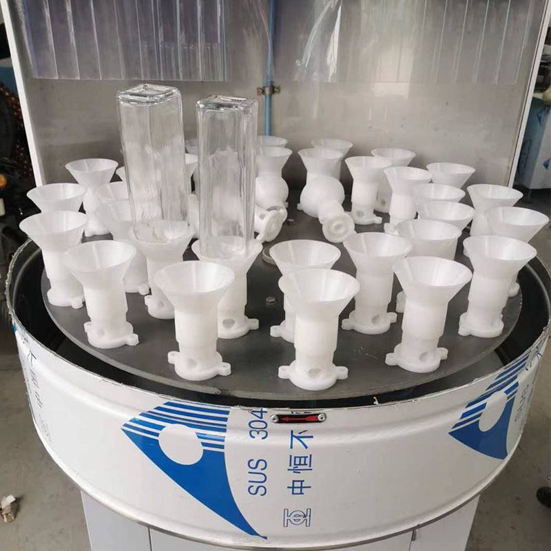 32头玻璃瓶洗瓶机 圆盘式白酒瓶葡萄酒瓶洗瓶机 半自动小型冲瓶机