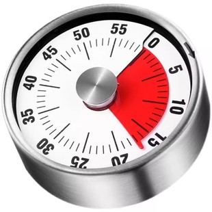 高档厨房计时器机械定时器自律学习作业提醒器磁吸式烹饪秒表闹钟